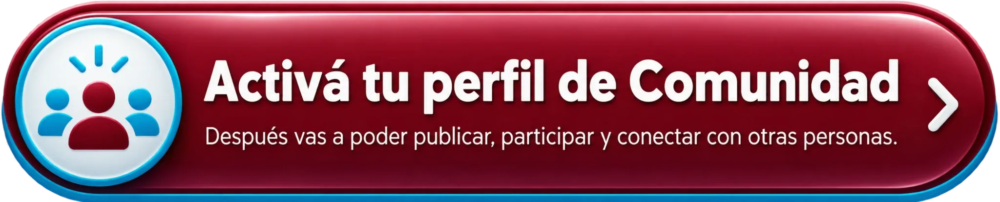 Activá tu perfil de Comunidad. Después vas a poder publicar, participar y conectar con otras personas.